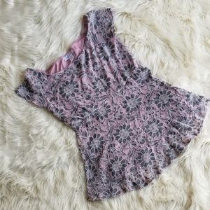 Pink and Grey Motherhood Maternity Top